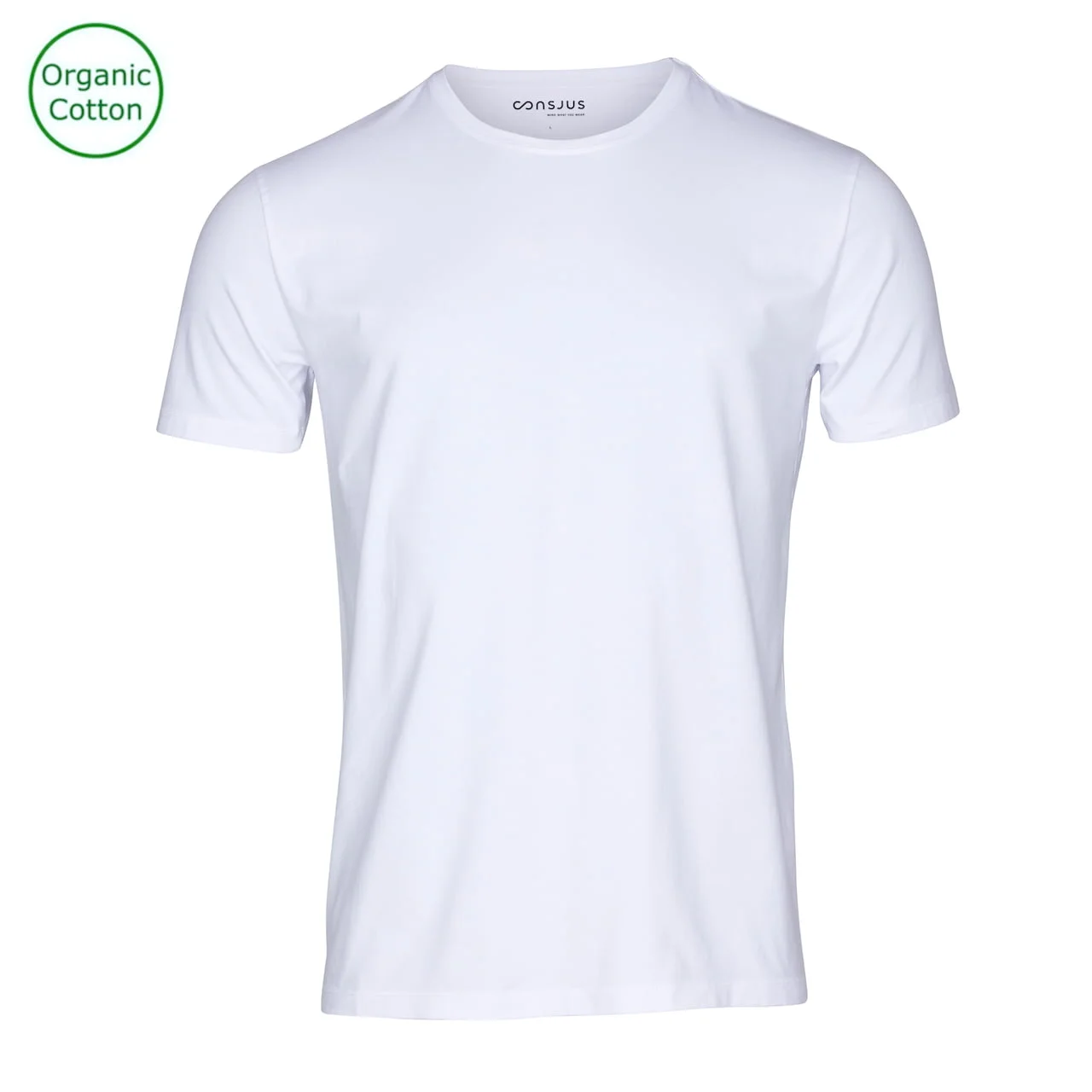 T-SHIRT I ØKOLOGISK BOMULD - HVID
