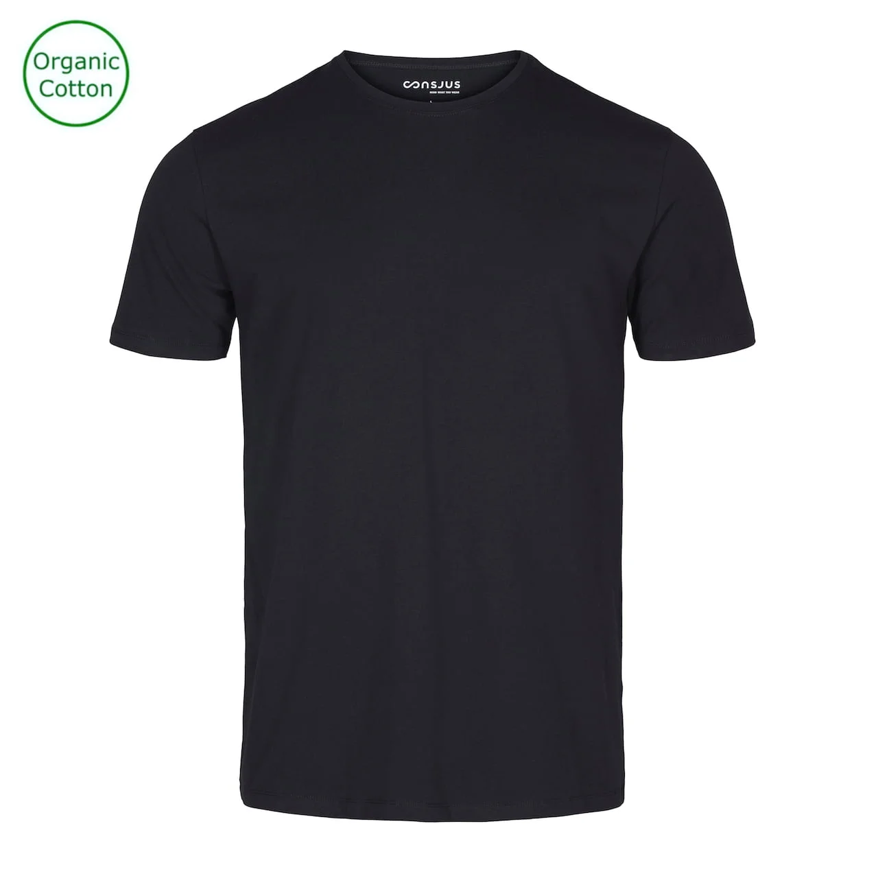 T-SHIRT I ØKOLOGISK BOMULD - SORT