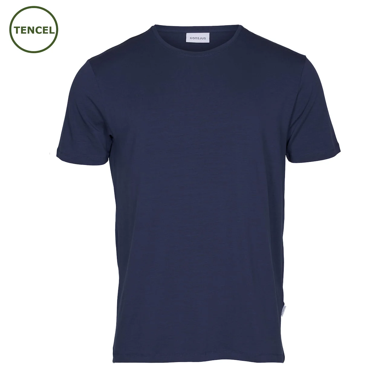 Ensfarvet Tencel T-shirt