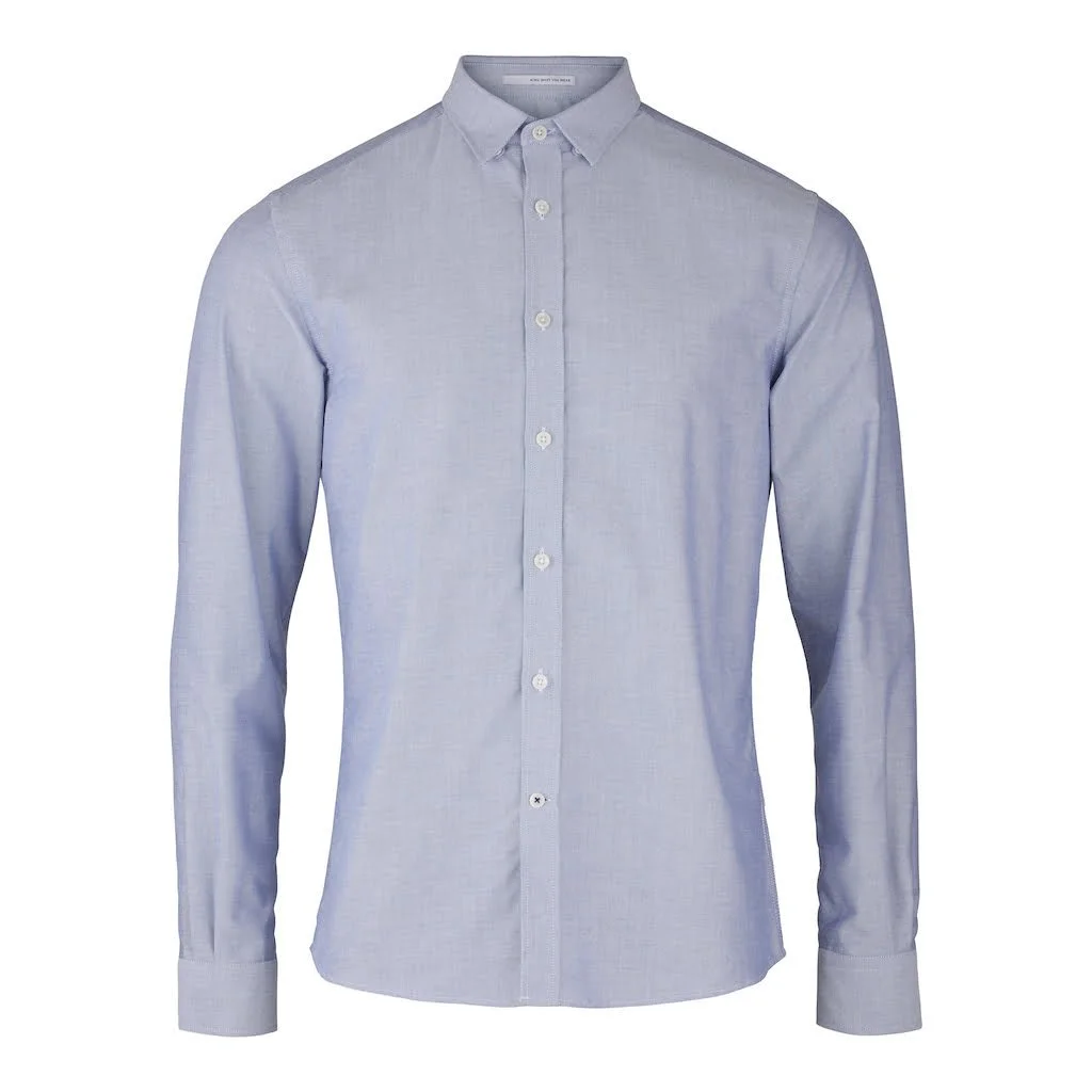 OXFORD SKJORTE I SLIM FIT - BLÅ