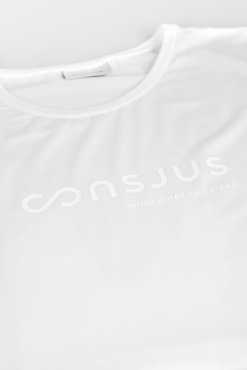 T-SHIRT I TENCEL™ MED LOGO - HVID - Image 6