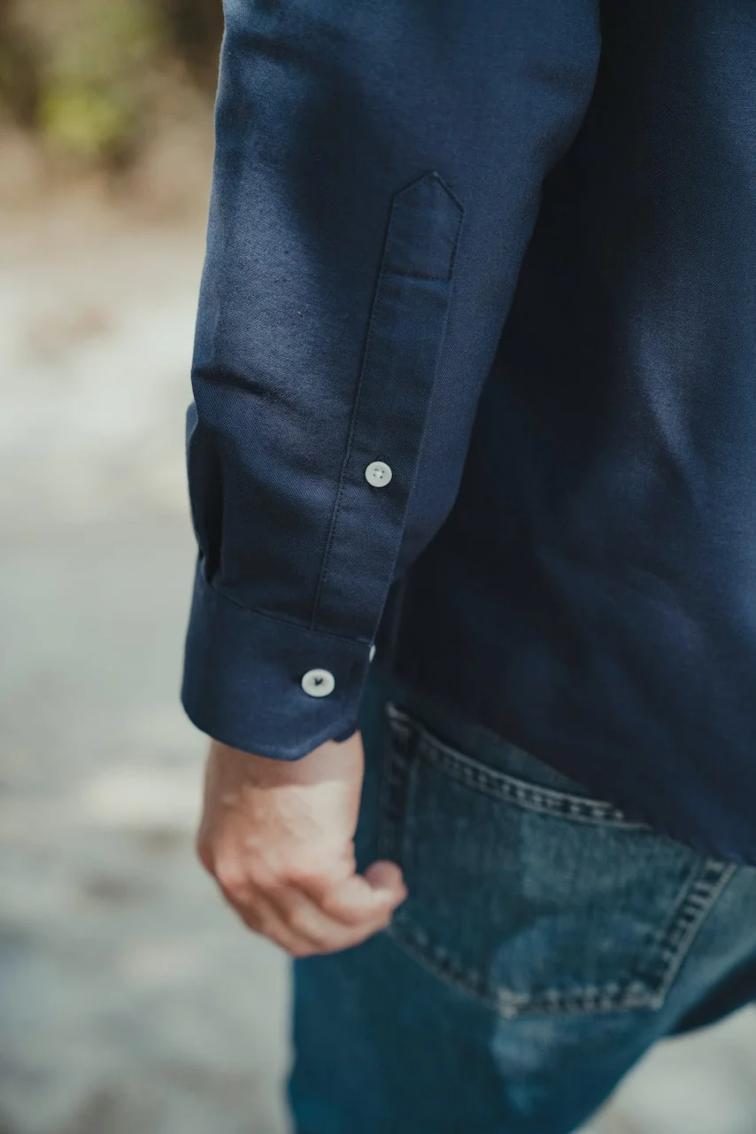 OXFORD SKJORTE I REGULAR FIT - NAVY