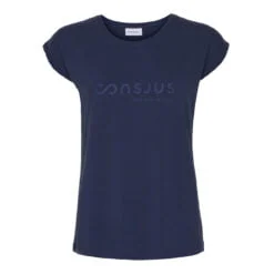 T-SHIRT I TENCEL™ MED LOGO - NAVY
