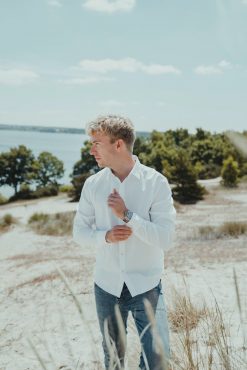 CUTAWAY SKJORTE I SLIM FIT - HVID
