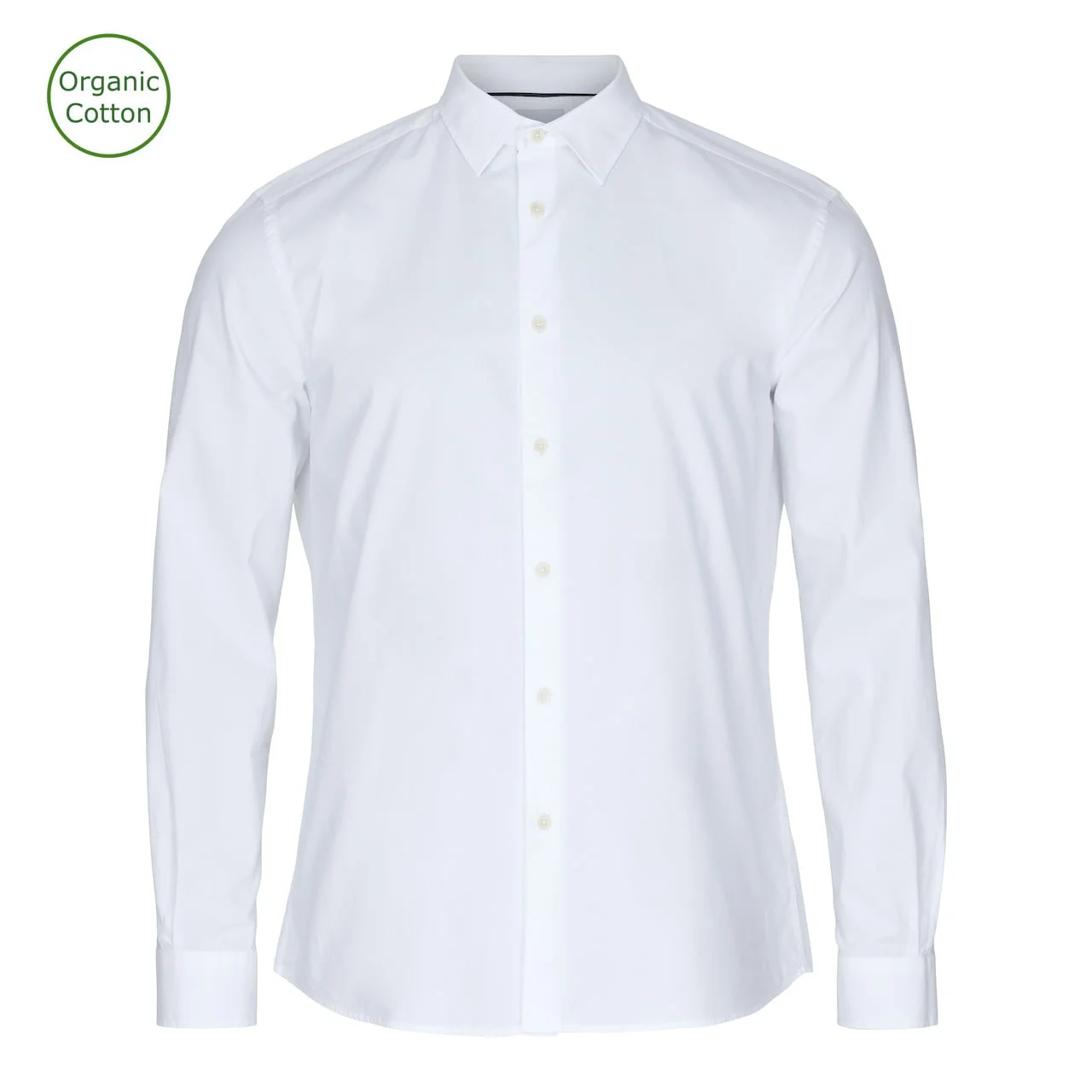 CUTAWAY SKJORTE REGULAR FIT - HVID