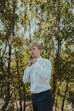 CUTAWAY SKJORTE REGULAR FIT - HVID