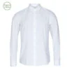 POPLIN SKJORTE I REGULAR FIT - HVID
