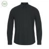 POPLIN SKJORTE I REGULAR FIT - SORT
