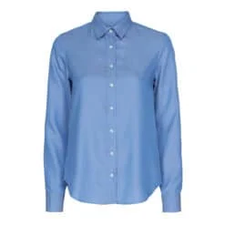 Consjus blå tencel skjorte