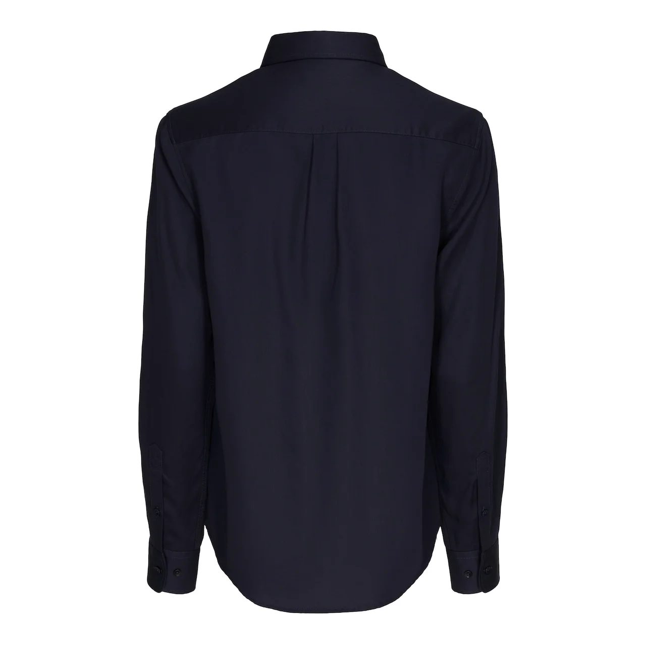KLASSISK SKJORTE I TENCEL™ - NAVY - Image 6