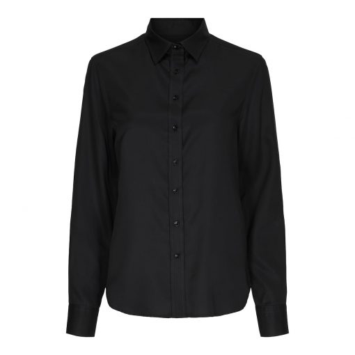 KLASSISK SKJORTE I TENCEL™ - SORT