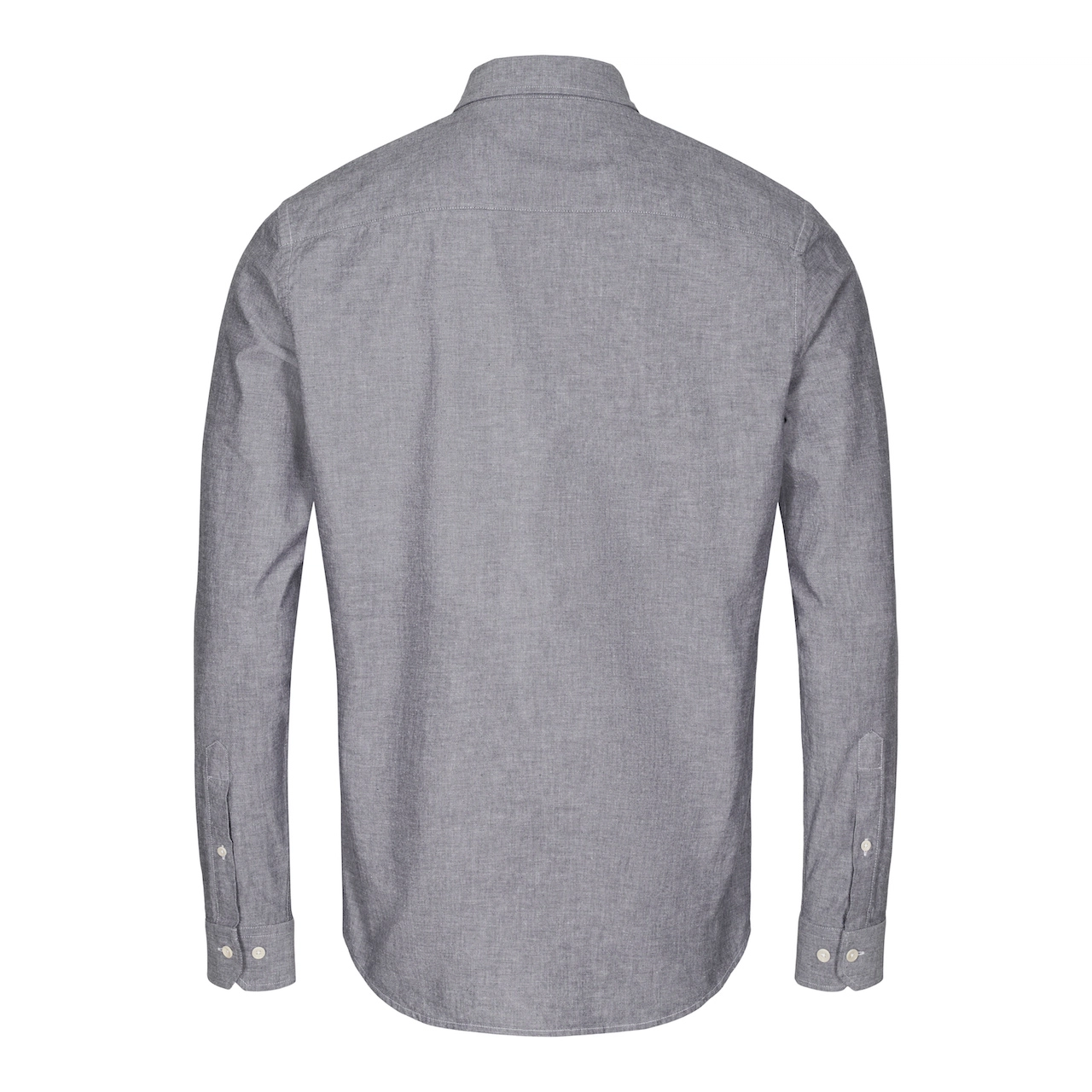 CHAMBRAY SKJORTE I SLIM FIT – BLÅ